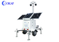 मोबाइल सौर सीसीटीवी निगरानी ट्रेलर घुड़सवार सुरक्षा कैमरा टॉवर