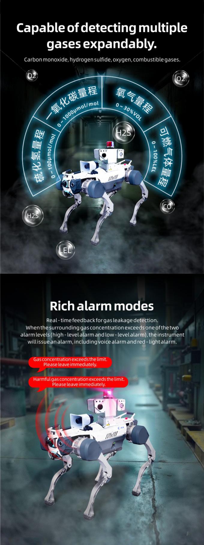 ओकेएएफ एआई निगरानी स्वायत्त सुरक्षा गश्ती रोबोट औद्योगिक गार्ड रोबोट कुत्ता स्मार्ट सुरक्षा चौगुना रोबोट 5