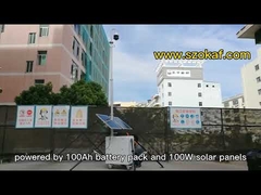 Outdoor Emergency Mobile Surveillance Solar Power CCTV PTZ Camera Tower Security Trailer