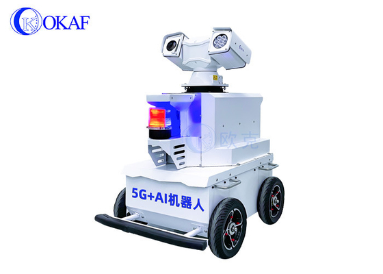 इनडोर-आउटडोर गश्ती रोबोट 5जी एआई इंटेलिजेंट सुरक्षा निरीक्षण रोबोट