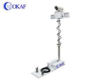 एलईडी नाइट स्कैन पोर्टेबल एलईडी लाइट टावर्स DC12V कैमरा माउंट टेलीस्कोपिक मस्तूल