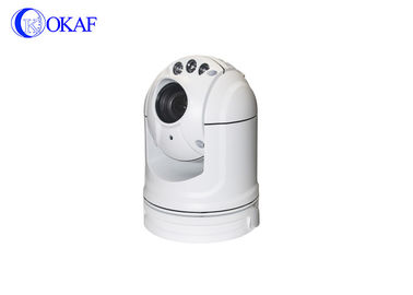 Okaf वाहन PTZ कैमरा IP / AHD / SDI / एनालॉग व्हाइट डोम ऑटो / मैनुअल फ़ोकसिंग