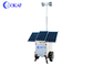 वायवीय टेलीस्कोपिक मस्त के साथ सौर एलईडी लाइट मोबाइल निगरानी ट्रेलर