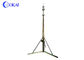Portable 12m Telescopic Mast Pole Manual Lifting Lightning Rod Pole Hard Anodized Surface