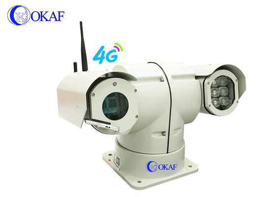 OKAF 4G एंटी शॉक वाहन छत PTZ आईपी कैमरा RS485 नियंत्रण
