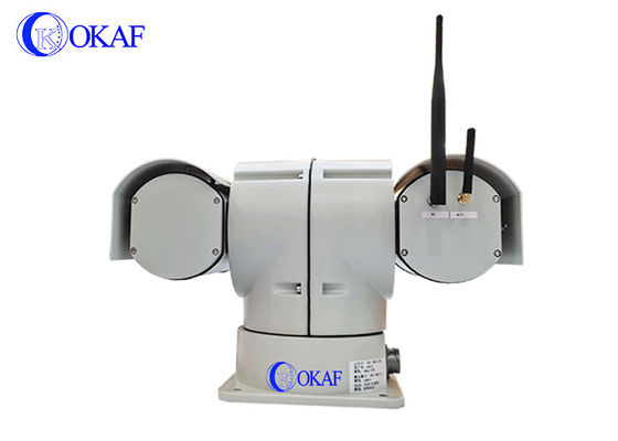 OKAF 4G एंटी शॉक वाहन छत PTZ आईपी कैमरा RS485 नियंत्रण